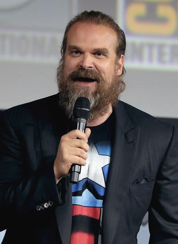 <strong>David Harbour</strong>. Image by Gage Skidmore.